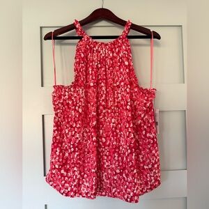 Liverpool Pink Patterned Sleeveless Blouse